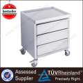 Customized Restaurant 3 Drawers With Wheels Stainless Steel Meat Cart